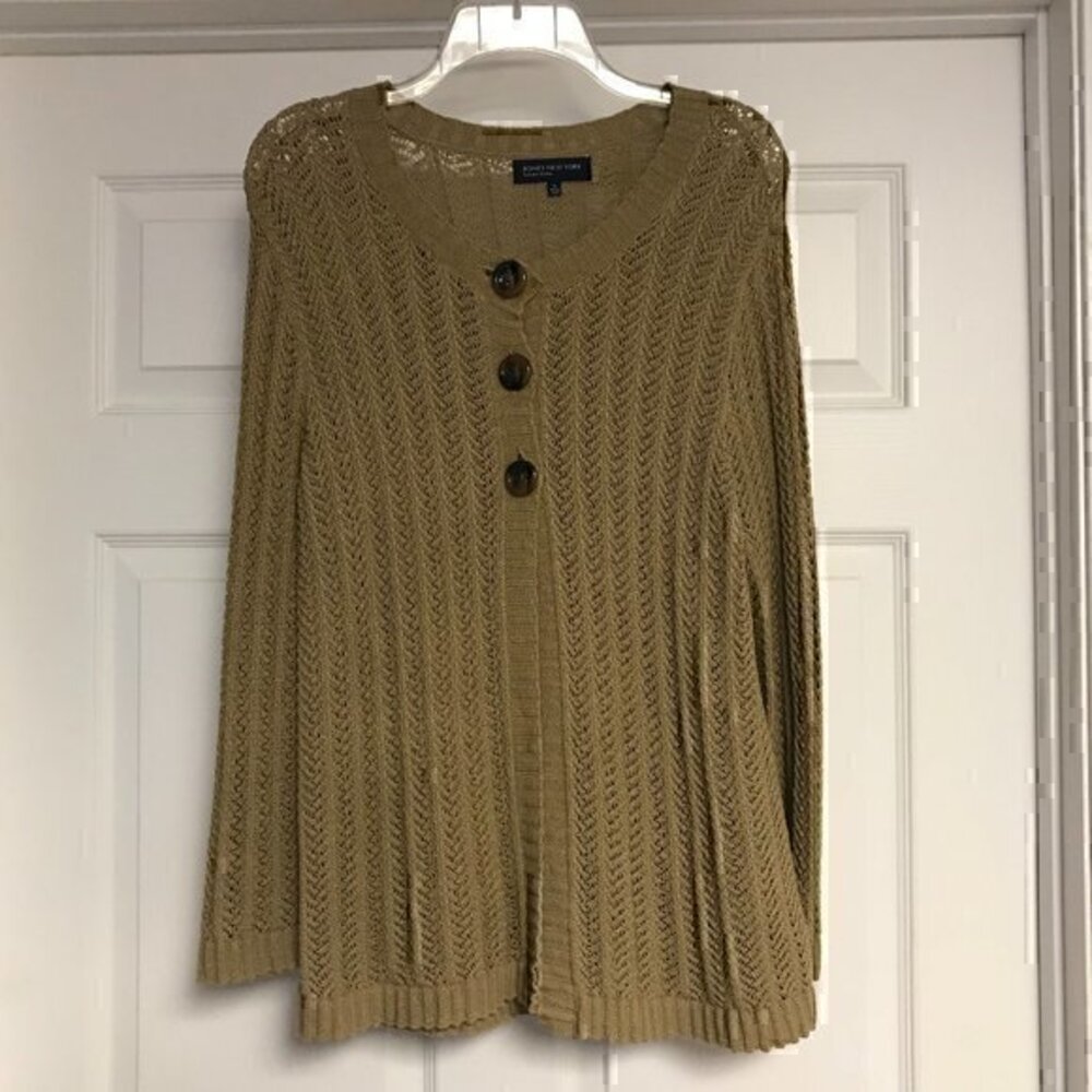 Jones New York Signature Collection Sweater Cardigan - Size XL
